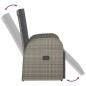 Garten-Liegestühle mit Kissen 2 Stk. Grau Poly Rattan Garten-Liegestühle mit Kissen 2 Stk. Grau Poly Rattan