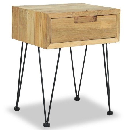 Nachttisch 40 x 30 x 50 cm Teak Massiv
