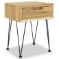 Nachttisch 40 x 30 x 50 cm Teak Massiv Nachttisch 40 x 30 x 50 cm Teak Massiv