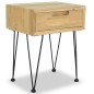Nachttisch 40 x 30 x 50 cm Teak Massiv Nachttisch 40 x 30 x 50 cm Teak Massiv