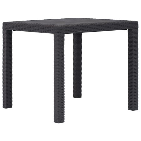 Gartentisch Braun 79 x 79 x 72 cm Kunststoff Rattan-Optik