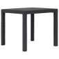 Gartentisch Braun 79 x 79 x 72 cm Kunststoff Rattan-Optik Gartentisch Braun 79 x 79 x 72 cm Kunststoff Rattan-Optik