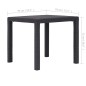 Gartentisch Braun 79 x 79 x 72 cm Kunststoff Rattan-Optik Gartentisch Braun 79 x 79 x 72 cm Kunststoff Rattan-Optik