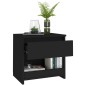 Nachttische 2 Stk. Schwarz 40x30x39 cm Holzwerkstoff Nachttische 2 Stk. Schwarz 40x30x39 cm Holzwerkstoff