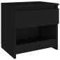 Nachttische 2 Stk. Schwarz 40x30x39 cm Holzwerkstoff Nachttische 2 Stk. Schwarz 40x30x39 cm Holzwerkstoff