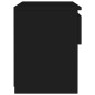 Nachttische 2 Stk. Schwarz 40x30x39 cm Holzwerkstoff Nachttische 2 Stk. Schwarz 40x30x39 cm Holzwerkstoff