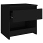 Nachttische 2 Stk. Schwarz 40x30x39 cm Holzwerkstoff Nachttische 2 Stk. Schwarz 40x30x39 cm Holzwerkstoff