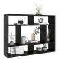Wandregal Schwarz 75x16x55 cm Holzwerkstoff Wandregal Schwarz 75x16x55 cm Holzwerkstoff