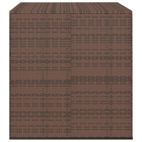 Garten-Kissenbox PE Rattan 100x97,5x104 cm Braun