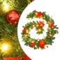 Weihnachtsgirlande mit LED-Lichtern Grün 2,7 m PVC Weihnachtsgirlande mit LED-Lichtern Grün 2,7 m PVC