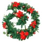 Weihnachtsgirlande mit LED-Lichtern Grün 2,7 m PVC Weihnachtsgirlande mit LED-Lichtern Grün 2,7 m PVC