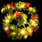 Weihnachtsgirlande mit LED-Lichtern Grün 2,7 m PVC Weihnachtsgirlande mit LED-Lichtern Grün 2,7 m PVC