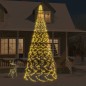 vidaXL LED-Weihnachtsbaum für Fahnenmast Warmweiß 1400 LEDs 500 cm vidaXL LED-Weihnachtsbaum für Fahnenmast Warmweiß 1400 LEDs 500 cm