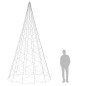 vidaXL LED-Weihnachtsbaum für Fahnenmast Warmweiß 1400 LEDs 500 cm vidaXL LED-Weihnachtsbaum für Fahnenmast Warmweiß 1400 LEDs 500 cm