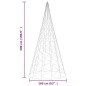 vidaXL LED-Weihnachtsbaum für Fahnenmast Warmweiß 1400 LEDs 500 cm vidaXL LED-Weihnachtsbaum für Fahnenmast Warmweiß 1400 LEDs 500 cm