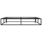 vidaXL Bettgestell Schwarz Metall 200x200 cm vidaXL Bettgestell Schwarz Metall 200x200 cm
