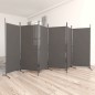 6-tlg. Paravent Anthrazit 520x180 cm Stoff 6-tlg. Paravent Anthrazit 520x180 cm Stoff