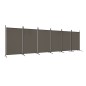 6-tlg. Paravent Anthrazit 520x180 cm Stoff 6-tlg. Paravent Anthrazit 520x180 cm Stoff