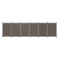 6-tlg. Paravent Anthrazit 520x180 cm Stoff 6-tlg. Paravent Anthrazit 520x180 cm Stoff