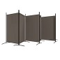 6-tlg. Paravent Anthrazit 520x180 cm Stoff 6-tlg. Paravent Anthrazit 520x180 cm Stoff