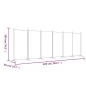 6-tlg. Paravent Anthrazit 520x180 cm Stoff 6-tlg. Paravent Anthrazit 520x180 cm Stoff