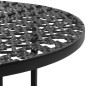 Bistrotisch Schwarz 40x70cm Metall Bistrotisch Schwarz 40x70cm Metall