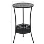 Bistrotisch Schwarz 40x70cm Metall Bistrotisch Schwarz 40x70cm Metall
