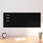 Magnettafel Wandmontage Schwarz 100x40 cm Hartglas Magnettafel Wandmontage Schwarz 100x40 cm Hartglas
