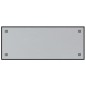 Magnettafel Wandmontage Schwarz 100x40 cm Hartglas Magnettafel Wandmontage Schwarz 100x40 cm Hartglas