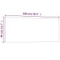 Magnettafel Wandmontage Schwarz 100x40 cm Hartglas Magnettafel Wandmontage Schwarz 100x40 cm Hartglas