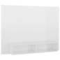 TV-Wandschrank Hochglanz-Weiß 120x23,5x90 cm Holzwerkstoff TV-Wandschrank Hochglanz-Weiß 120x23,5x90 cm Holzwerkstoff