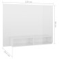 TV-Wandschrank Hochglanz-Weiß 120x23,5x90 cm Holzwerkstoff TV-Wandschrank Hochglanz-Weiß 120x23,5x90 cm Holzwerkstoff