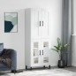Highboard Hochglanz-Weiß 69,5x34x180 cm Holzwerkstoff Highboard Hochglanz-Weiß 69,5x34x180 cm Holzwerkstoff