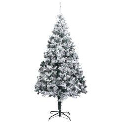 Künstlicher Weihnachtsbaum Beschneit Grün 180 cm PVC