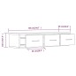 Wandschrank Braun Eichen-Optik 88x26x18,5 cm Holzwerkstoff Wandschrank Braun Eichen-Optik 88x26x18,5 cm Holzwerkstoff