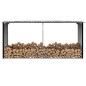 Brennholzlager Verzinkter Stahl 330 x 92 x 153 cm Anthrazit Brennholzlager Verzinkter Stahl 330 x 92 x 153 cm Anthrazit