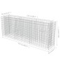 Gabionen-Hochbeet Verzinkter Stahl 270×50×100 cm Gabionen-Hochbeet Verzinkter Stahl 270×50×100 cm