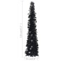 Künstlicher Pop-Up-Weihnachtsbaum Schwarz 120 cm PET Künstlicher Pop-Up-Weihnachtsbaum Schwarz 120 cm PET