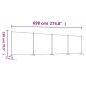 4-tlg. Paravent Weiß 698x180 cm Stoff 4-tlg. Paravent Weiß 698x180 cm Stoff