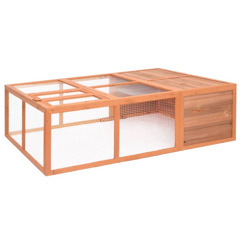vidaXL Garten-Tierkäfig 150x100x50 cm Massivholz Tanne vidaXL Garten-Tierkäfig 150x100x50 cm Massivholz Tanne