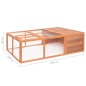 vidaXL Garten-Tierkäfig 150x100x50 cm Massivholz Tanne vidaXL Garten-Tierkäfig 150x100x50 cm Massivholz Tanne
