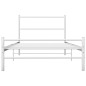 Bett Weiß Metall 90x200 cm Bett Weiß Metall 90x200 cm