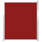 vidaXL Ausziehbare Seitenmarkise 160x500 cm Rot vidaXL Ausziehbare Seitenmarkise 160x500 cm Rot