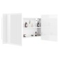 LED-Bad-Spiegelschrank Hochglanz-Weiß 90x12x45 cm Acryl LED-Bad-Spiegelschrank Hochglanz-Weiß 90x12x45 cm Acryl