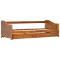 Ausziehsofa Bettgestell Honigbraun Kiefernholz 90×200 cm Ausziehsofa Bettgestell Honigbraun Kiefernholz 90×200 cm