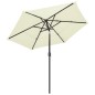 Sonnenschirm mit Aluminium-Mast 3-lagig Sandfarben 2,5 m Sonnenschirm mit Aluminium-Mast 3-lagig Sandfarben 2,5 m