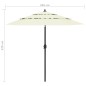 Sonnenschirm mit Aluminium-Mast 3-lagig Sandfarben 2,5 m Sonnenschirm mit Aluminium-Mast 3-lagig Sandfarben 2,5 m
