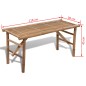 vidaXL Gartenbank Klappbar 118 cm Bambus vidaXL Gartenbank Klappbar 118 cm Bambus