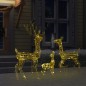 LED-Rentier-Familie Weihnachtsdeko Acryl 300 LED Warmweiß LED-Rentier-Familie Weihnachtsdeko Acryl 300 LED Warmweiß