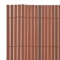Gartenzaun Doppelseitig PVC 90 x 300 cm Braun Gartenzaun Doppelseitig PVC 90 x 300 cm Braun